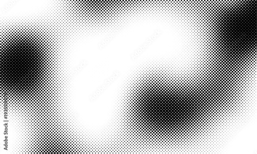 Fototapeta premium Halftone dotted background. Halftone effect vector pattern. Circle dots isolated on overlay background. Trendy circular gradient