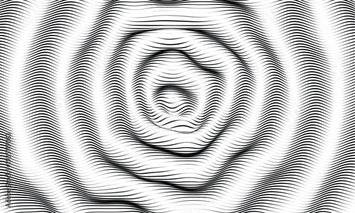 3D wavy overlay background with ripple effect. Grid surface with particle. Vector illustration for cover, card, postcard, interior design, banner