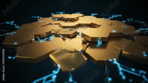 Blockchain Cryptography Hexagon
