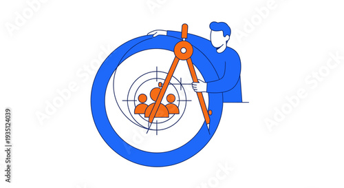 Audience Targeting Strategy Business Analytics Marketing Concept