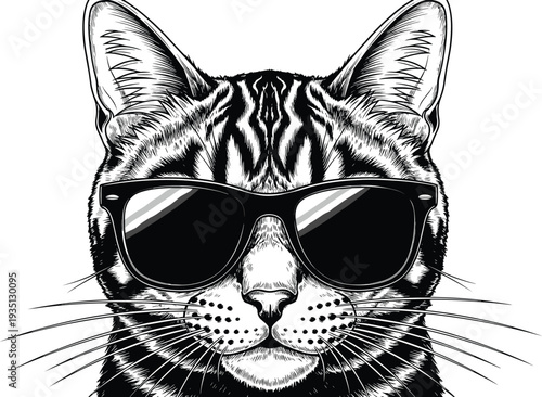 Dalmatian dog silhouette illustration, bowler hat artwork design, sunglasses fashion graphic, stylish pet symbol drawing, anthropomorphic canine artwork, cool spotted dog, black white