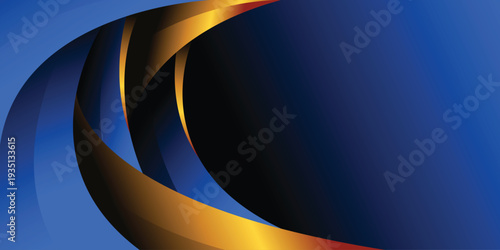 Luxury abstract background with golden lines on dark, Illustration from vector about modern template deluxe design.