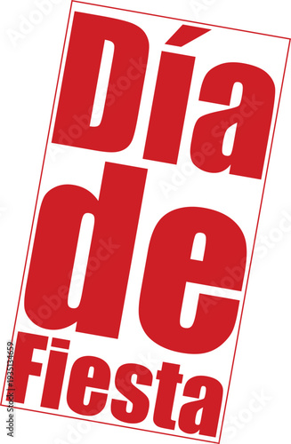 Ilustración vectorial "Día de Fiesta" para celebrar ocasiones especiales y festividades festivas.
