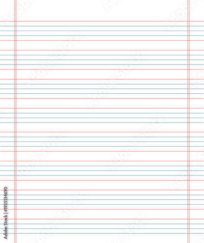 Ruled Handwriting Practice Paper Educational Writing School Stationery