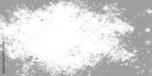 An abstract black and white grunge background featuring a frozen blue liquid texture with winter snow splashes and wet aqua drops on an old dirty wall pattern