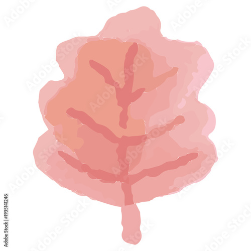 色とりどりの落ち葉の水彩イラスト 幼稚園・保育園向け9月のやさしい挿絵シリーズ