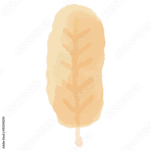 色とりどりの落ち葉の水彩イラスト 幼稚園・保育園向け9月のやさしい挿絵シリーズ