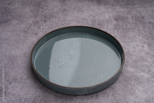  Ceramic Cake Plate Top View Marble Background