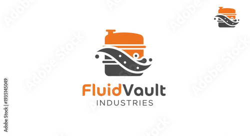 Fluid Vault Industries Logo Design.