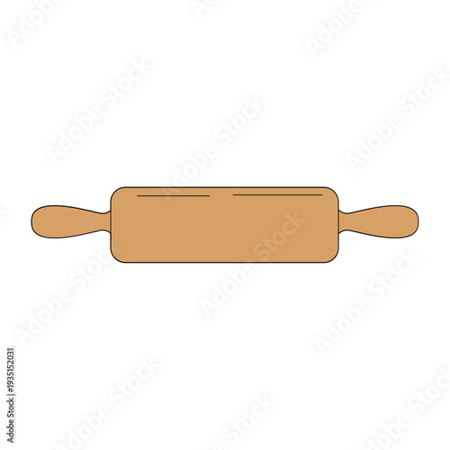 Wooden Rolling Pin Icon