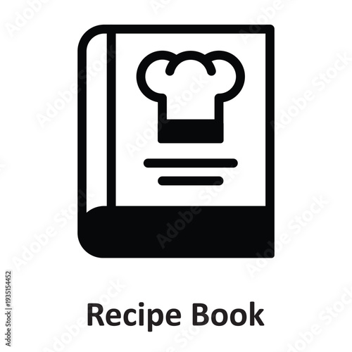 Recipe Book Vector Icon which can easily modify or edit