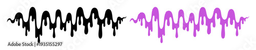 Abstract sound wave patterns in black and purple for audio or music concepts
