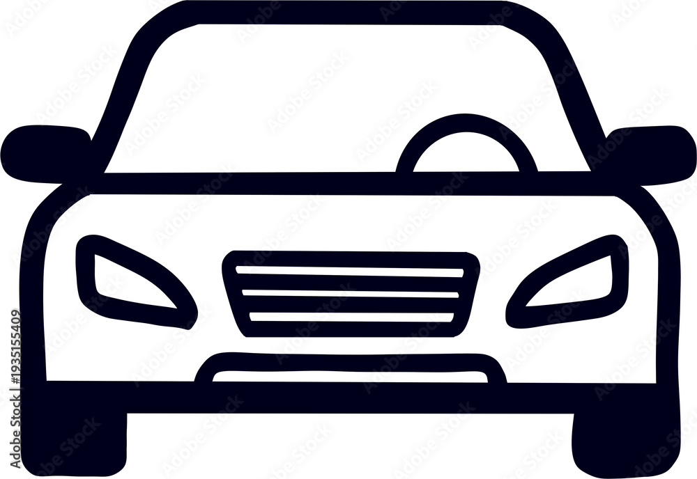 Obraz premium car vector icon