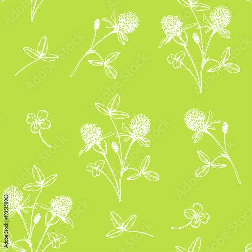 seamless continuous pattern of cornflowers and wild wild grass on a dark blue background.ai