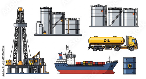 Oil Rig Transportation Storage Equipment.
