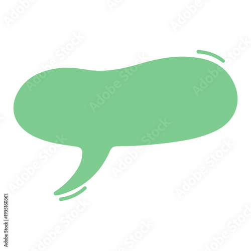 Green Speech Bubble Graphic