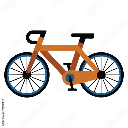 Bicycle for driving vector illustration perfect for road transport cycling activity sport outdoor adventure and sustainable mobility themed artwork