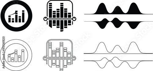 Electronic signal processing and waveform illustrations