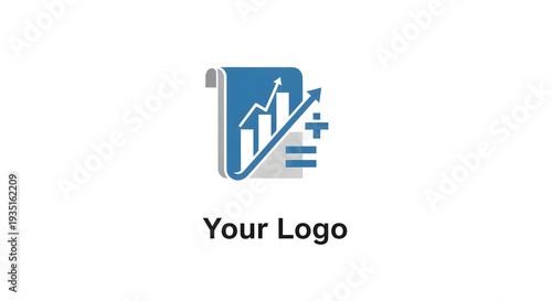 Your Logo, a professional business accounting template illustration representing financial growth and analysis, perfect for your company's branding and visual identity needs