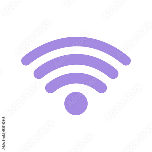 Purple Wi-Fi Signal Icon
