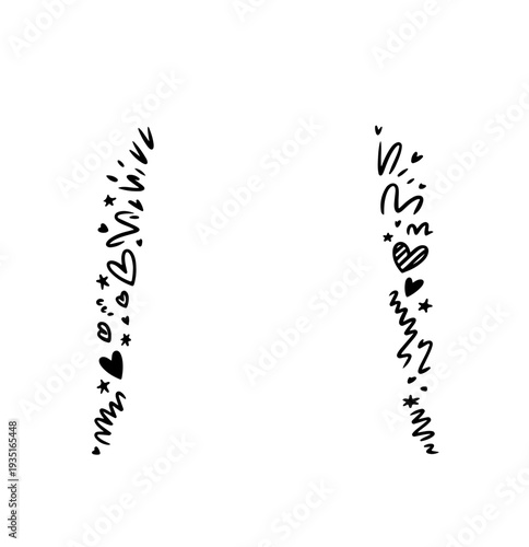 Collection of hand-drawn doodle frames and borders in various shapes.