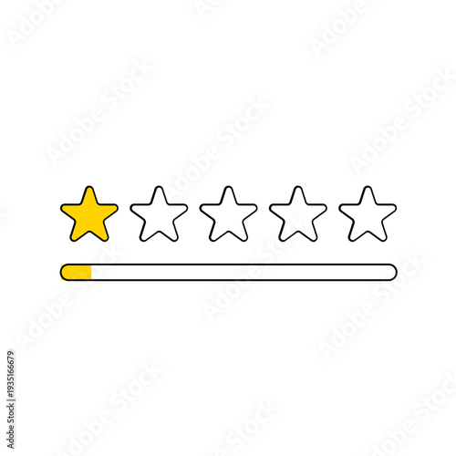 One Star Rating Icon