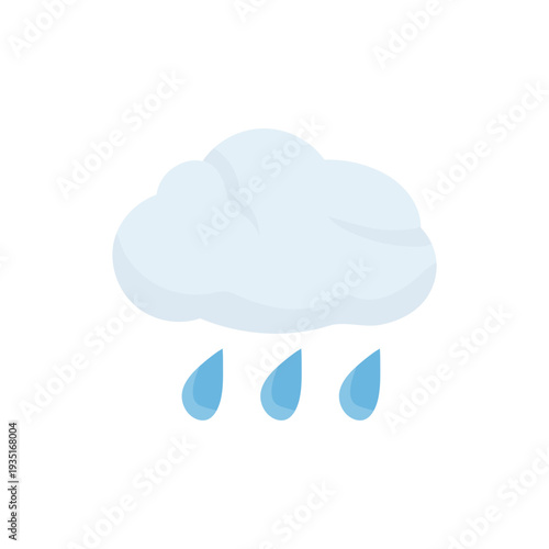 Simple Rain Cloud Icon