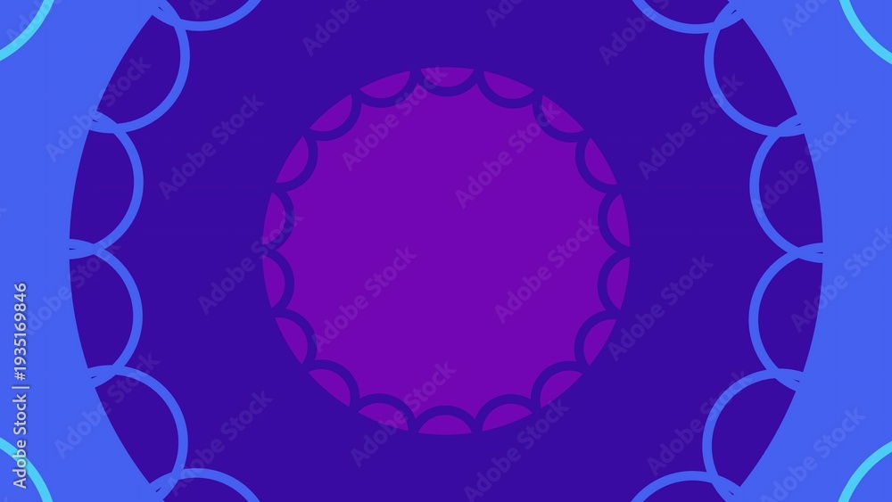 Fototapeta premium Abstract Circle Pattern in Blue and Purple for Modern Design Use