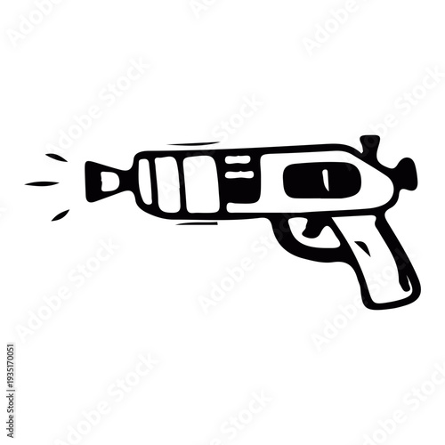 Doodle Ray Gun Icon