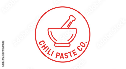 Red Chili Paste Company Logo Design.