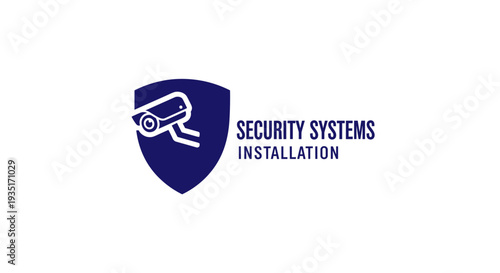 Security Systems Installation Logo Design Concept.