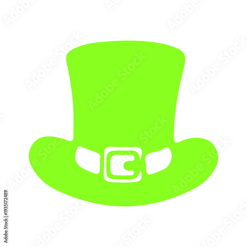Neon Green Leprechaun Hat Icon