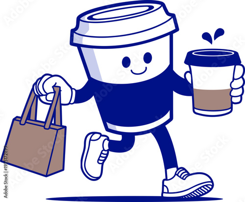 illustration concept for coffee shop and pastry