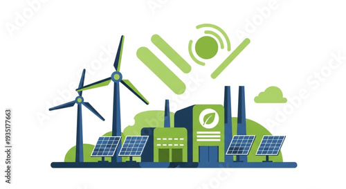 Renewable Energy Sources and Factory.
