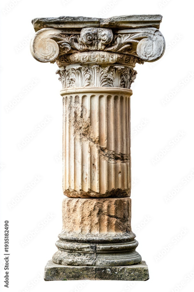 Fototapeta premium Greek ancient column pillar architecture greek.