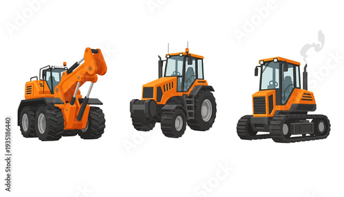 Heavy Machinery Equipment for Construction Sites.