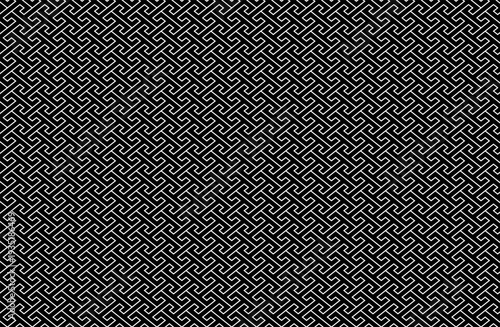 工事繋ぎ模様　黒色　日本伝統シンプル背景