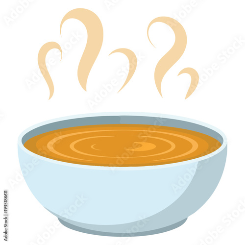 Dish soup isolated design element perfect for restaurant cooking kitchen meal dining and food themed artwork