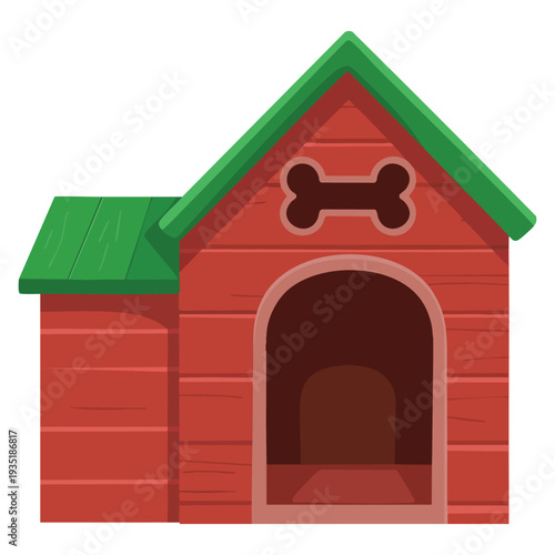 Dog pet kennel icon cartoon vector puppy house cute doghouse ideal for animal shelter pet shop veterinary and domestic animal themed designs