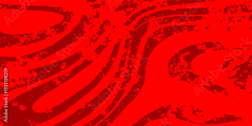 Intense red abstract backdrop with distressed brush and splash effects.