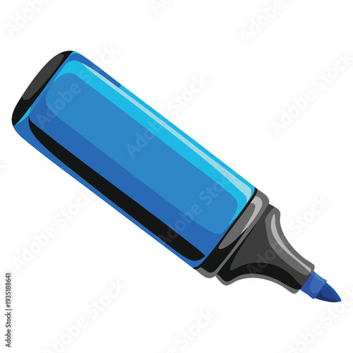 Felt tip pen icon vector illustration perfect for school stationery office supply writing drawing and creative tool themed artwork