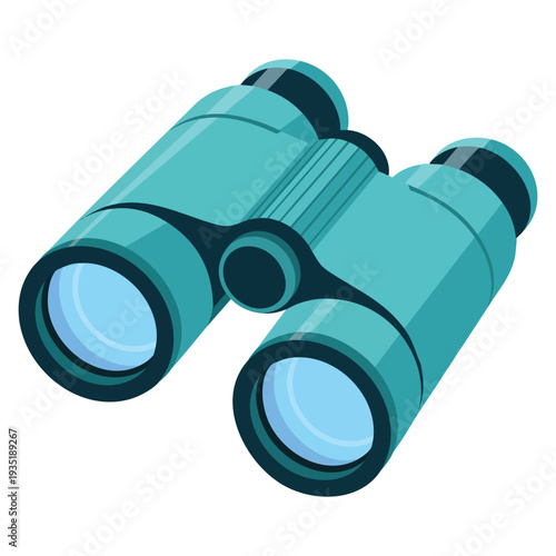 Flat color binoculars telescopes for viewing distant object vector illustration template design perfect for exploration tourism astronomy and outdoor activity concepts