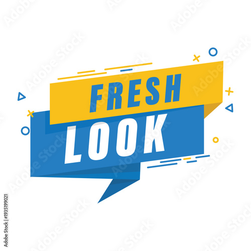 Red fresh look checklist flat design label for new and improved products, app redesigns, and stickers.t