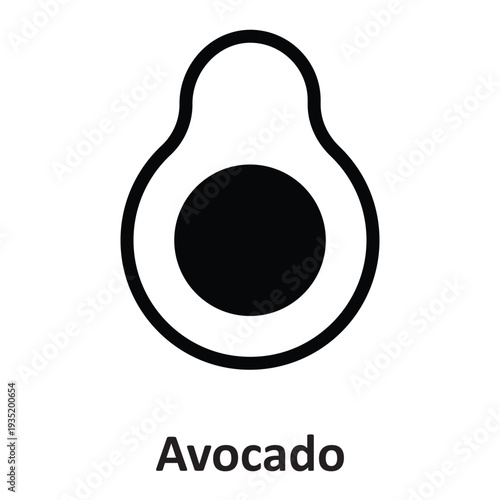 Avocado Vector Icon which can easily modify or edit