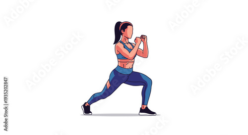 A professional young woman in business attire sits at a modern office desk while smiling warmly and working on her sleek laptop in a bright corporate environment