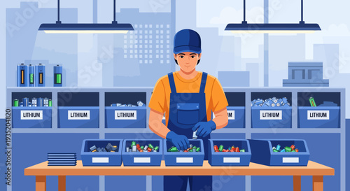 Mechanic Working on Electronics.