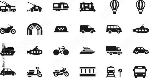 Flower shop market stall vector silhouettes set featuring various potted plants and flowers under awnings for gardening local business and outdoor marketplace design projects