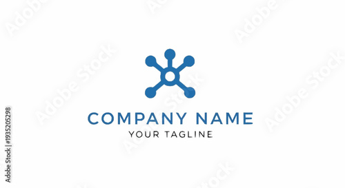 Blue Corporate Logo Design Template Placeholder.