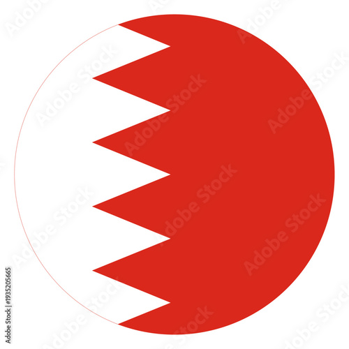Circle Bahrain Flag Asian Country