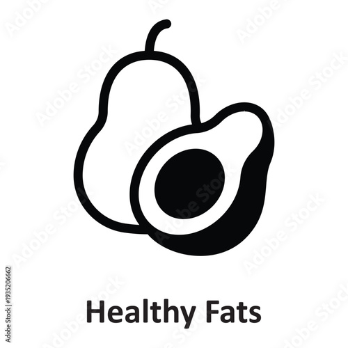  Healthy Fats Vector Icon which can easily modify or edit